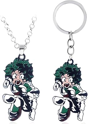 Key holder set with Mha Bakugou pendant - Necklace with pendant Anime DEKU Todoroki - Christmas Gifts for Children Girls Adolescents Men Men.. From household needs to gadgets, DIAYTAR Nigeria has it all.