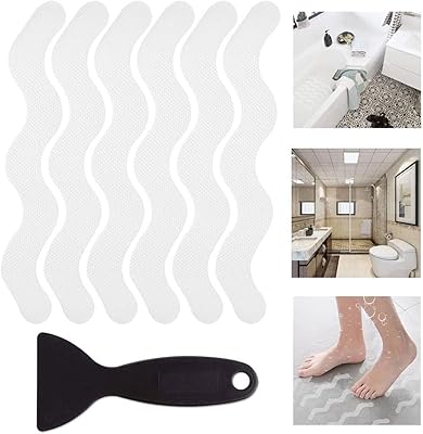 ECV 36 Pieces of non -slip lofthouse stickers for safety, adhesive shower sticker for bathroom/shower cabin/stairs, sticker of wavy bathroom with scraper.. Experience shopping freedom with DIAYTAR NIGERIA's comprehensive marketplace delivered within 8 days.