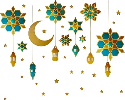 Pinenjoy Ramadan Islamic Wall Stickers Eid Mural Mousseline Mubarak Mubarak Wall Lunter Sticker Star Window Window Decorations Bedroom Sofa.. Great finds. Great prices. Fast shipping. That’s DIAYTAR Nigeria.