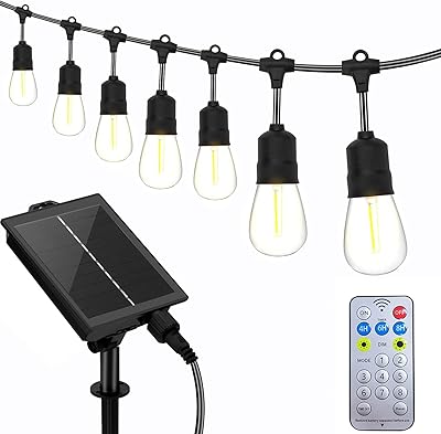 LED T Tercelli solar garland with remote control, variable and waterproof S14 for garden, garden, wedding, coffee, etc. (15 lights).. DIAYTAR NIGERIA: Where every shopping need is met with affordable prices and timely delivery.