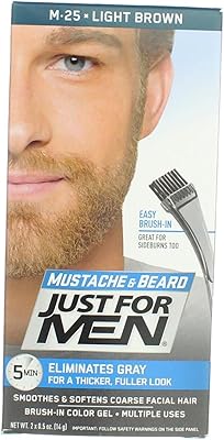 Color gel for mustache brushes and beard Just Men (package of 4) - M -25 light brown.. With DIAYTAR Nigeria, your wishlist becomes reality, fast.