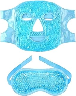 Mask for eyes and face in frost pearls, batch of 2, refreshing mask for the hot and cold face with waterproof bag.. Your new favorite way to shop online — DIAYTAR Nigeria.