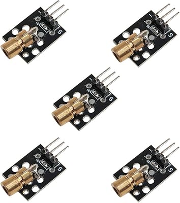 Acxico 5 Pieces 5V sensor module card for arduino laser transmitter avr pic ky-008.. Discover unbeatable variety on DIAYTAR Nigeria — shop today, delivered this week.