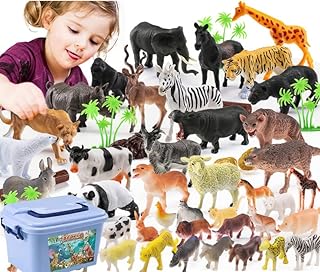 Set of mini animal figurines 58 Moon min pieces set of jungle animals.. DIAYTAR NIGERIA: Where shopping is a pleasure with affordable prices and reliable delivery service.
