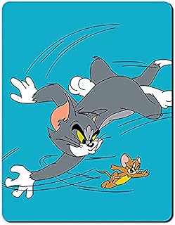 Rectangular mouse mat with cute design with non -slip and waterproof rubber base for women for games and desk, size 8.5 x 7.5 inches, design Tom and Jerry.. Shop without boundaries at DIAYTAR NIGERIA, offering affordable products with convenient delivery times.