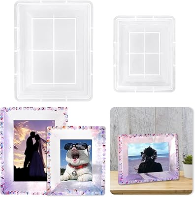 Resin World Lot of 2 rectangular resin molds for framework.. Experience the DIAYTAR difference with our vast product selection and delivery within 5-8 days.