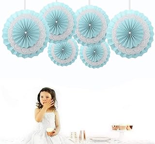 Yns Crafts Stock (6 pack) Light party fans, party decoration materials, decoration fans for wedding, prenatal party, birthday party, blue.. Quick delivery. Quality products. Great deals. That’s DIAYTAR Nigeria.