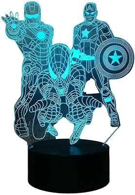 Breakerry Avengers Night Lamp 3D Spider-Man Smart Remote control.. DIAYTAR NIGERIA transforms dreams into deliveries with our affordable prices and 5-8 day shipping.