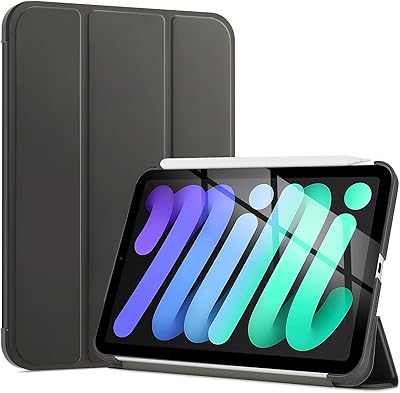 Procase shell for iPad mini 6 2021 (6th generation, 8.3 inch), intelligent three -component, fine and touch -up shell, with standal standby/alarm clock - gray gray - gray.. DIAYTAR NIGERIA: Your one-stop e-commerce destination with affordable prices and nationwide delivery in 5-8 days.