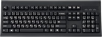 Full -size wired keyboard perex -106b ar with USB port, ergonomic curved keys - black - Arab design.. Shop without boundaries at DIAYTAR NIGERIA, offering affordable products with convenient delivery times.