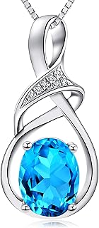 Natural precious stones pendant necklace for women in silver sterling topaz Swiss blue, amethyst and citrine by fine jewelry, precious stone, pearl.. Your complete shopping solution, DIAYTAR NIGERIA offers extensive choice with competitive prices and delivery.