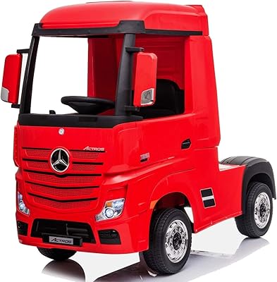 Dorsa Mercedes-Benz 12V carrier truck, Red, 47.6 "X 21.3" X 39.4 ", HL358-RED.. The best online shopping experience in Nigeria — DIAYTAR delivers it all.