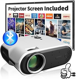OMIRA 1080P FHD portable projector for outdoor movies screening, 200 inch display screen, 5G + 2.4 Wi-Fi, Bluetooth, supports smartphones, laptops, PC, DVD, PlayStation 3, 4, Xbox.. DIAYTAR NIGERIA: Your affordable gateway to thousands of products delivered within a week.