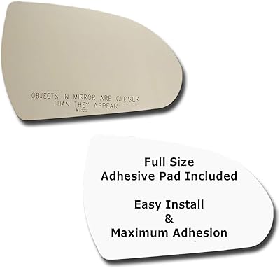 Glass mirror + full-size adhesive plate for Hyundai Elantra 2015-2020 Replacement Side Passenger (2015 2016 2018 2018 2019 2020 15 16 18 19 20).. Shop smart with DIAYTAR NIGERIA, offering a vast product range delivered to your doorstep within a week.