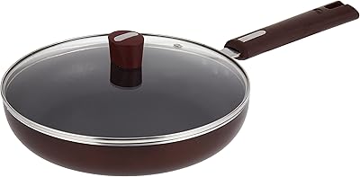Nearlip aluminum frying stove with cover, 24 cm, Bordeaux, JFP24Gle.. Discover endless possibilities with DIAYTAR NIGERIA's vast e-commerce selection and budget-friendly delivery.