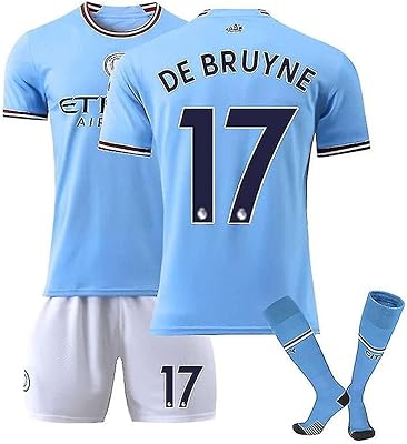Gartarn football gift set 2023 Manchester City Home Football from Bruyne #17 jerseys / shorts and football shorts gift box in young and adult sizes.. Discover endless shopping possibilities at DIAYTAR NIGERIA, with budget-friendly prices and reliable delivery.