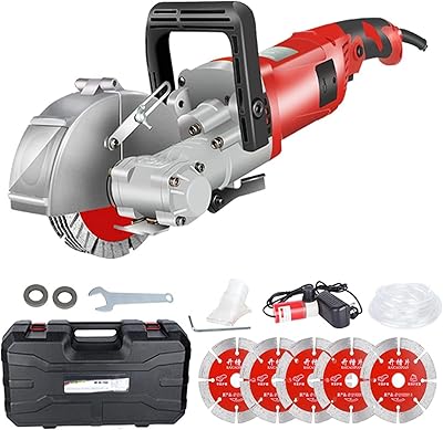 Wall cutting machine 4000 W, 7,500 rpm, groove machine with brick -free brick concrete, notch from 27 to 33 mm, 5 blades 115 mm in diameter, red - 125 mm.. Your e-commerce hub for everything — DIAYTAR Nigeria has you covered.