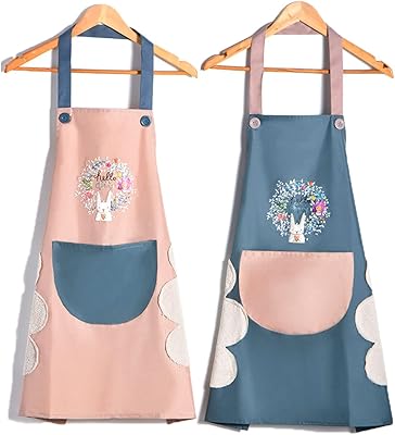 Cute U-Home waterproof kitchen apron with pocket and hand wiping area for the kitchen, barbecue, kitchen and 2-room garden.. Transform your shopping experience with DIAYTAR NIGERIA's vast product selection delivered at unbeatable prices.