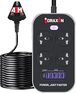 4 -port power extension universal multi -paint adapter with 6 USB ports.. Your digital shopping destination, DIAYTAR NIGERIA combines variety with affordability and quick delivery.