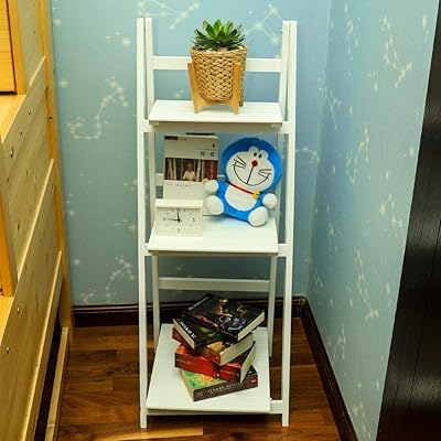YAHOME Wooden Library, Books Storage Shelf at 3 levels for the living room, wooden tilted shelf, plant flower display for the bedroom office.. Your complete shopping solution, DIAYTAR NIGERIA delivers variety and value within the week.
