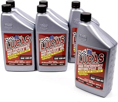 Lucas Oil (10710-6pk) Semi-synthetic motorcycle oil 10W-40-1 liter bottle (6).. Unlock access to a wide range of products with DIAYTAR NIGERIA's affordable e-commerce platform.