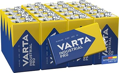 Alkaline batteries Varta Industrial Pro GLR61 Block 9 V, package of 20, made in Germany, Blue.. DIAYTAR NIGERIA: Connecting Nigerians with affordable products delivered promptly nationwide.