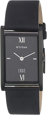 Analog watch Titan Edge with black dial for men - NE1043NL01 [Watch].. Discover the joy of online shopping with DIAYTAR NIGERIA's budget-friendly prices and reliable shipping.