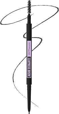 Maybelline New York Brow Mechanical Makeup Makeup for ultra -fine eyebrow with 1.55 mm tip and mixture coil for eyebrows precisely defined, black, 0.003 OZ... Discover shopping made effortless with DIAYTAR NIGERIA's comprehensive platform and quick shipping.