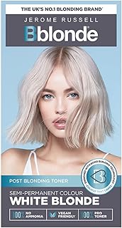 Semi-permanent hair dye kit Jerome Russell for blond and white hair with Brazil nut oil, without ammonia and vegans of B-Blonde.. DIAYTAR NIGERIA connects you with thousands of products at competitive prices, delivered within a week.