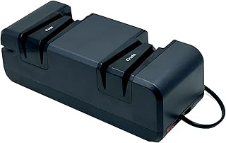Fine and coarse electric knife sharpener to sharpen and polish kitchen knives with easy electric sharpening of straight knives, perfect for domestic use and best choice for chefs.. One platform, all your needs — DIAYTAR Nigeria delivers quickly.