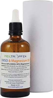 Mixture of magnesium oil and DMSO from Dr. Hartmut Fischer (100 ml), ingredients of pharmaceutical quality, high purity, low odor, Heiltropfen®.. Shop from anywhere in Nigeria and receive your DIAYTAR purchases at affordable prices within a week.