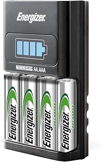 Energizer battery charger 1 hour for AA and AA batteries with 4 AA rechargeable batteries.. DIAYTAR NIGERIA: Bridging the gap between consumers and quality products with affordable nationwide shipping.