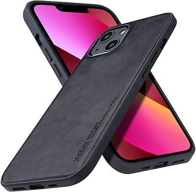 X Level cover for iPhone 13, luxury leather protective cover resistant to heat -resistant flexible polyurethane stripes, antichoc shell for iPhone 13 6.1 inch (black).. DIAYTAR NIGERIA combines affordability with convenience, delivering your purchases within 5-8 days.