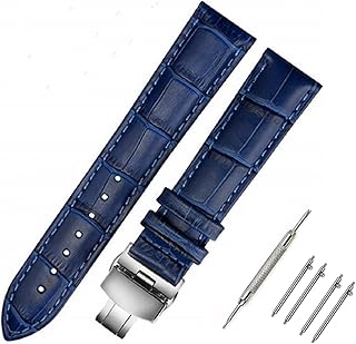 Leather watch bracelet with quick clearance leather, butterfly clasp, 18mm, 20mm, 22mm, 24mm, blue, black, brown, replacement watch bracelet for men and women.. Need something fast? Order it now from DIAYTAR Nigeria.