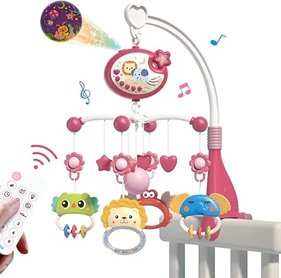 Techvida baby cot musical toy, baby musical mobile of baby cradle with projector, multifunction remote control and musical bedcloth timer, 360 degree rotation, soothing infants from 0 to 6 months (red).. Shop smart, shop DIAYTAR — Nigeria’s trusted e-commerce site.