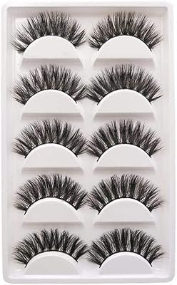 5 pairs of 3D eyelashes in luxurious natural vision hair, 3D eyelashes in 100% Siberian mink fur.. Experience shopping freedom with DIAYTAR NIGERIA's comprehensive marketplace delivered within 8 days.