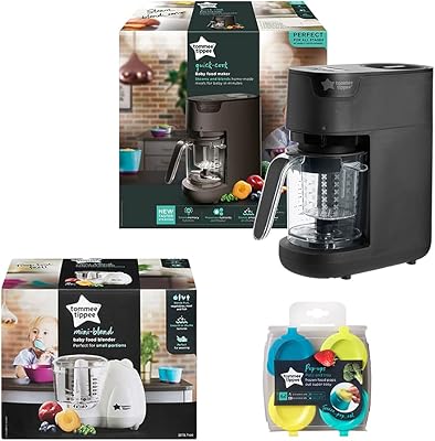 Tommee Tippee black steam mixer + bowl and freezing tray for explora babies.. DIAYTAR NIGERIA transforms desires into deliveries with our affordable prices and dependable shipping.