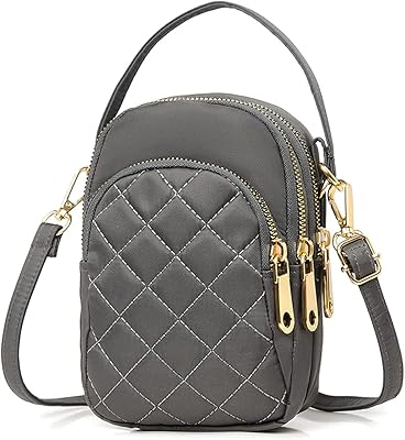 Motelated design mobile phone wallet for women and girls, a cell phone handbag with a nice shoulder bag and a small black, gray wallet, gray.. DIAYTAR NIGERIA: Nigeria's answer to affordable online shopping with reliable 5-8 day delivery guarantee.