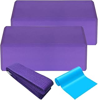 2 blocks of yoga, 1 cotton yoga strap, 1 strip of flat resistance, Eva foam, gentle non -slip surface, stability blocks, set of yoga straps for yoga, pilates, meditation exercise, fitness, sport.. Nigeria's favorite online shopping platform, DIAYTAR offers unbeatable prices and delivery within a week.