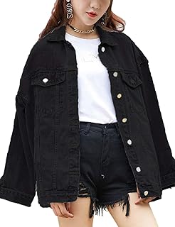 Keepabo semi-long jeans jacket for women, overseas trucker's jeans jacket.. Experience the satisfaction of affordable shopping with DIAYTAR NIGERIA's nationwide 5-8 day delivery.