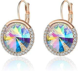 Pendant earrings in Austrian crystal for women, gold -plated 14 -carat hypoallergenic, mineral crystal, crystal.. Transform your online shopping experience with DIAYTAR NIGERIA's affordable and diverse marketplace.