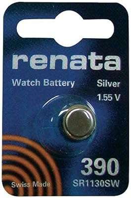 Renata 390 watch battery in 1,55 V silver oxide (SR1130SW).. Shop from anywhere in Nigeria and receive your DIAYTAR purchases at affordable prices within a week.