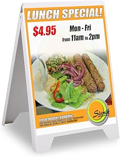 Folding display panel with a double -sided sidewalk, white pvc sandwich panel that can contain 19 11/16 "x 32 11/16" "Plastic graphics panels for road.. Experience retail therapy without the financial stress at DIAYTAR NIGERIA's budget-friendly marketplace.