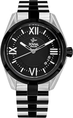 Trendy watch for men JOVEL 1510GSMQ03E, quartz and metal bracelet, 40 mm, black, bracelet.. DIAYTAR NIGERIA: The marketplace that brings affordable products to every Nigerian home in under 8 days.