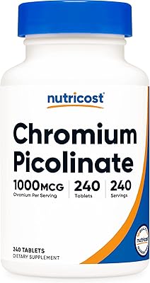 Nutricost Chrome 1000mcg, 240 tablets - gluten -free, GMOs.. DIAYTAR NIGERIA: Empowering Nigerians with access to affordable products and reliable 5-8 day delivery.