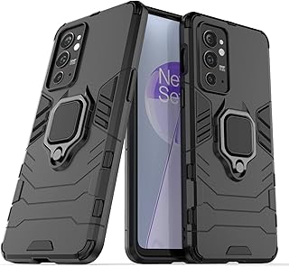 Frontert shell for oneplus 9RT, shock resistant cover with mobile phone support, cover for oneplus 9rt - black.. Fast, affordable, and reliable — that’s the DIAYTAR Nigeria experience.
