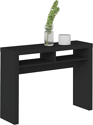 Artelly vegas console table, designed in MDF/honeycomb fiber panel, black, size 80.5 cm high x 30 cm wide x 110 cm deep.. DIAYTAR NIGERIA: Your partner in affordable online retail with reliable delivery across the nation.