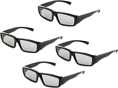 Passive 3D polarized lenses for 3D passive televisions and film Reald Sony Sharp Samsung LG Philips, Note: Not compatible with 3D TV models with active closure - 4 pairs.. Find more for less — only on DIAYTAR Nigeria.