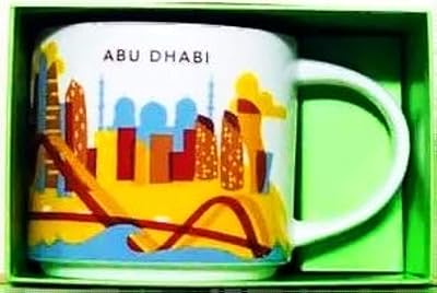 Starbucks printed coffee cup "you are here abu dhabi" (414 ml).. DIAYTAR Nigeria offers great deals, a huge product variety, and delivery in under a week.