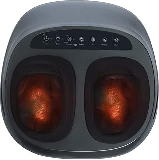 Foot masseur with warmth, deep kneading, pressure and shiatsu, and 3 adjustable intensity modes and adjustments, to relieve the pain of the feet caused by plantar fasciitis and improve blood circulation, adapts to the size of men 13.. DIAYTAR NIGERIA puts thousands of products at your fingertips with affordable prices and delivery within a week.